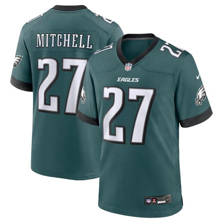 Youth #27 Quinyon Mitchell Midnight Green Philadelphia Eagles Player Game Jersey